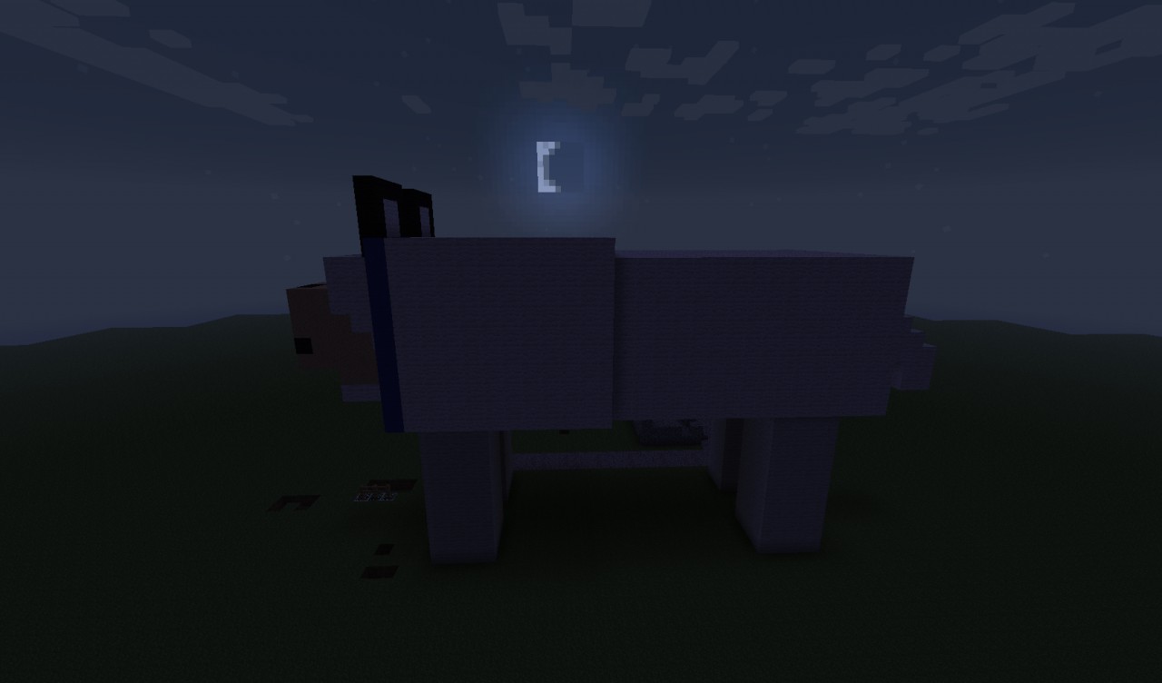 giant wolf statue Minecraft Project