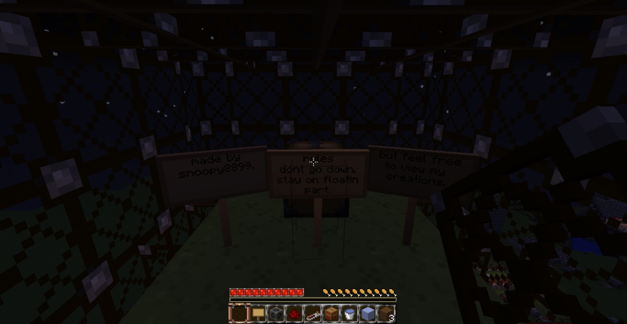 skyblock with ores, nether and end portal. Minecraft Project