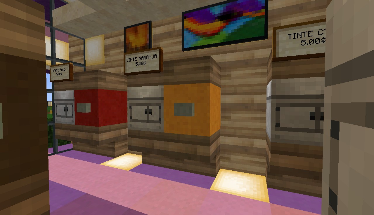 DYES STORE Minecraft Project
