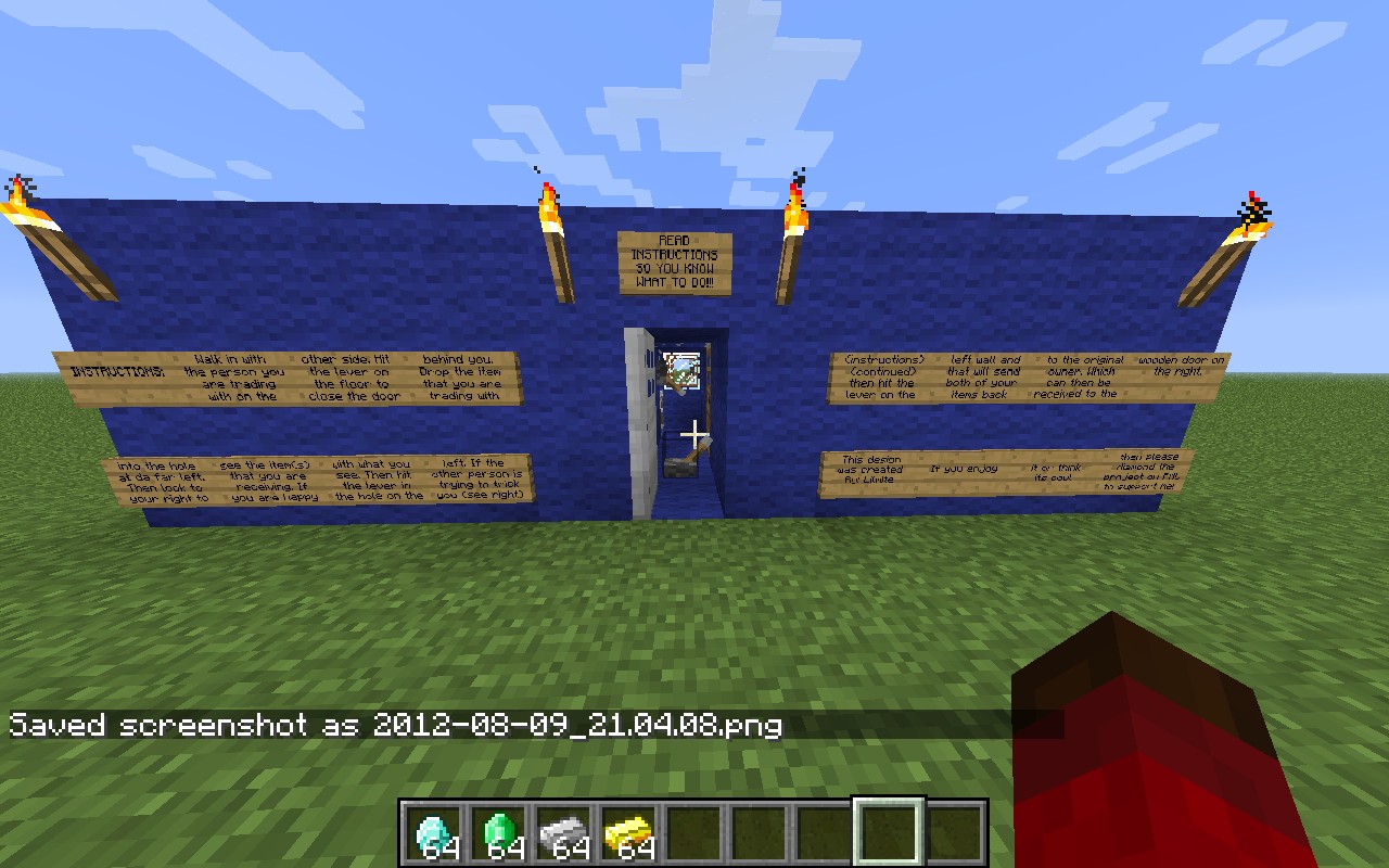 Minecraft emerald trading system