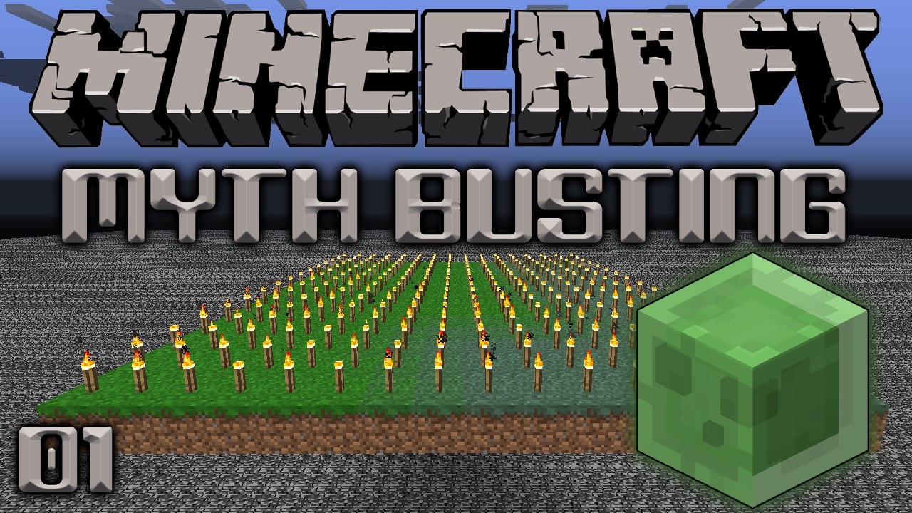 Saved Minecraft Myth Busting 01 Can Slimes Spawn On Torches? Minecraft Blog