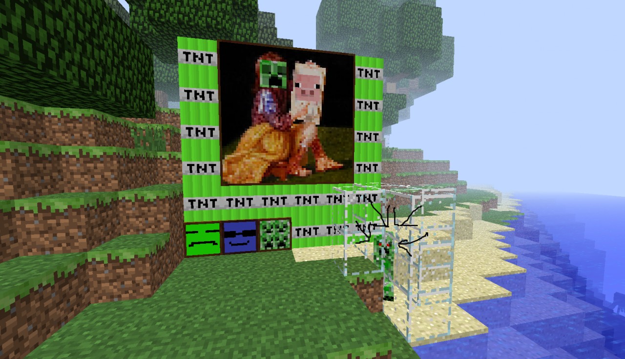 Green Tnt and Funny painting Minecraft Texture Pack