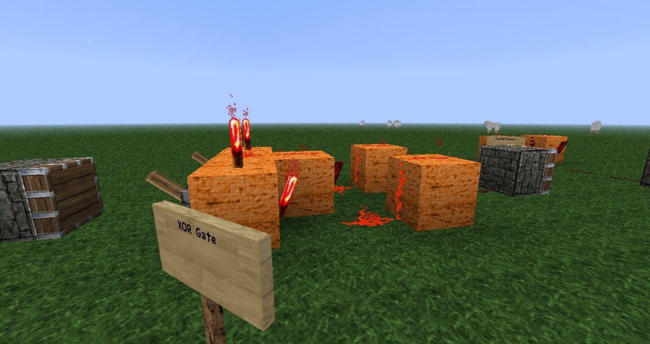 MineCraft Logic Gates Minecraft Redstoning. Minecraft Project