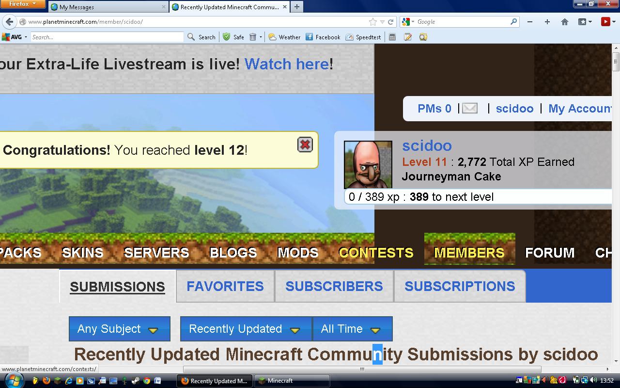 Level 12! Minecraft Blog