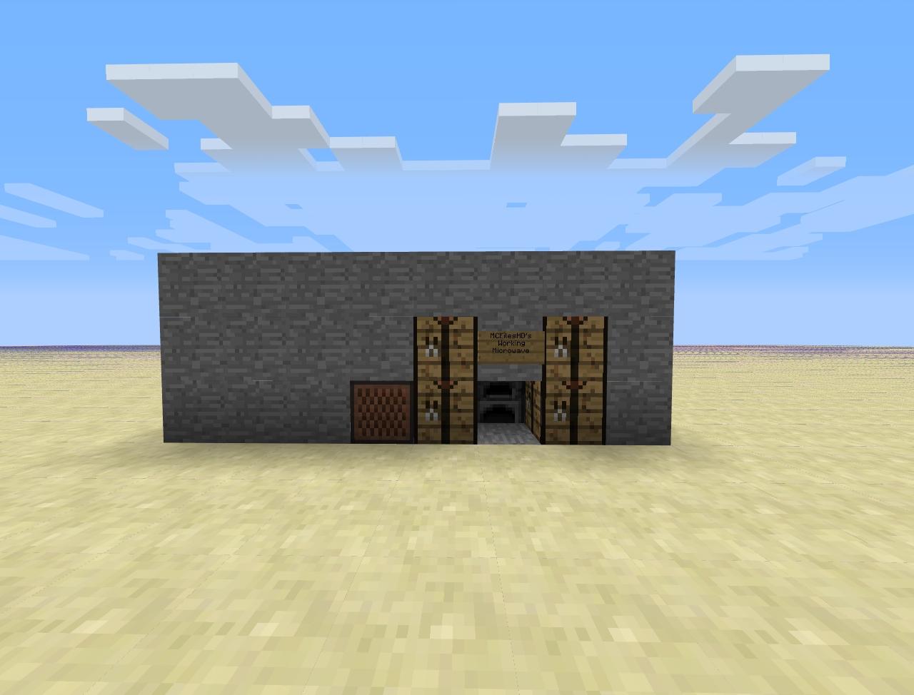 Minecraft Fully Functional Microwave Minecraft Project