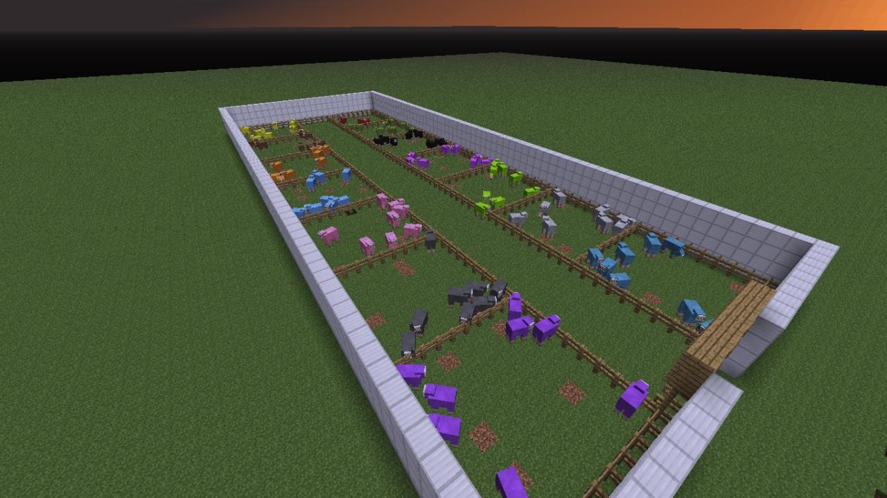sheeps all colors Minecraft Project