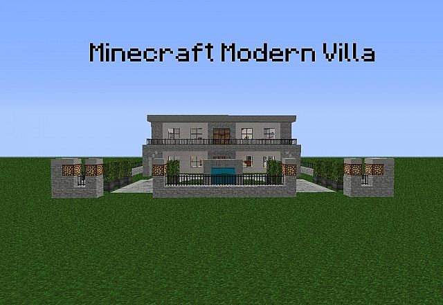Minecraft modern villa minecraft project
