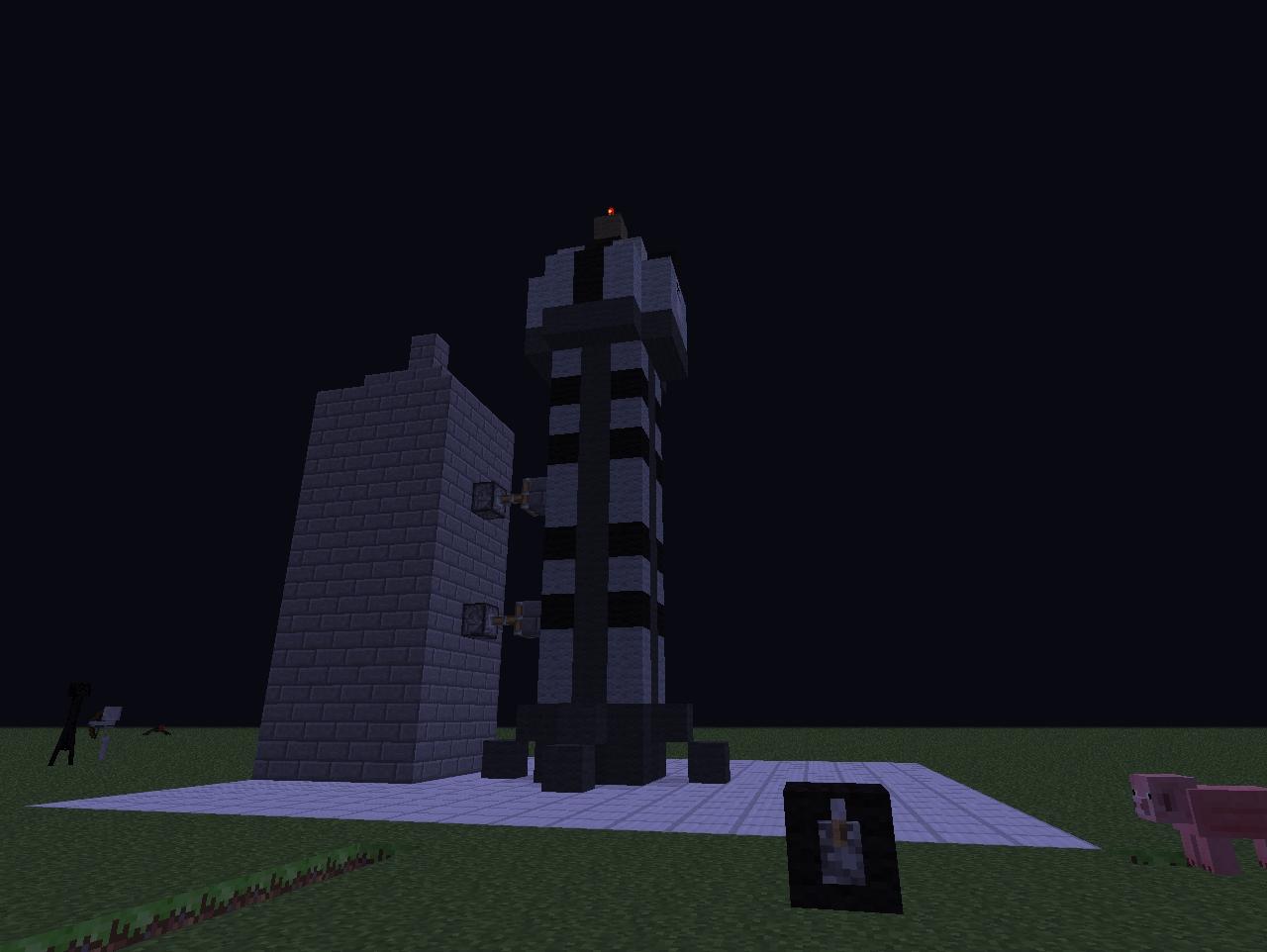 Minecraft Working Redstone Rocket Minecraft Project