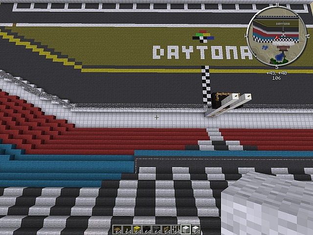How To Build A Nascar Track In Minecraft How To Build A Nascar Track In Minecraft
