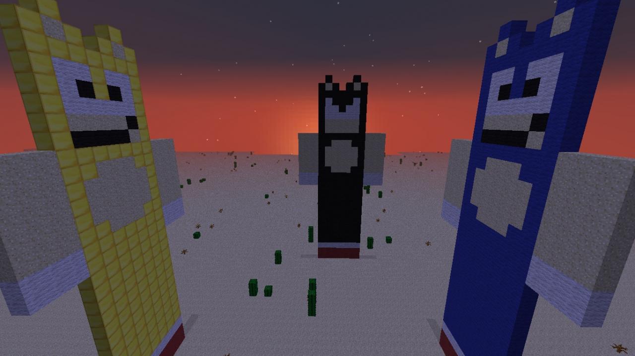sonic statues Minecraft Project