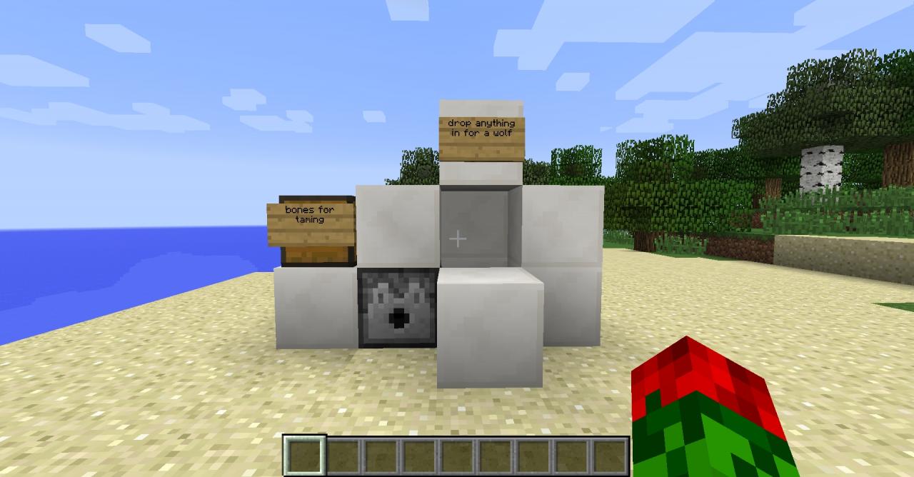 dog dispenser Minecraft Project