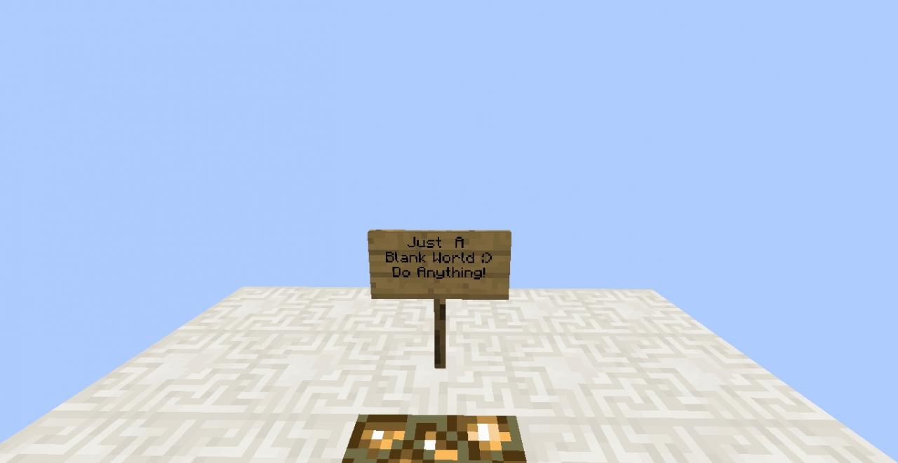 Blank World Minecraft Project