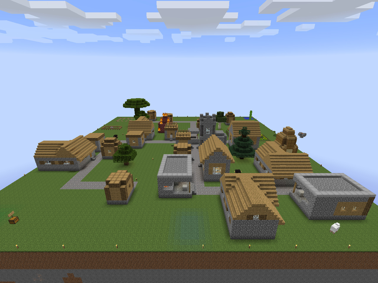 Sky Village Minecraft Project