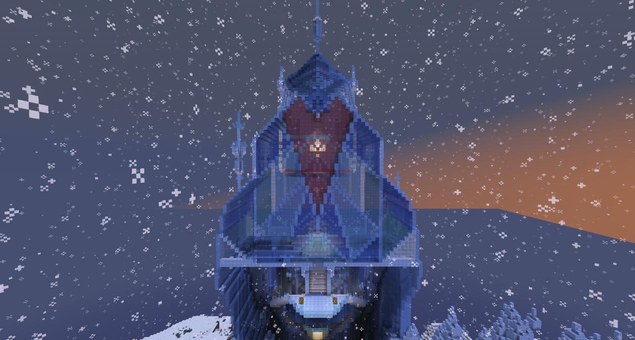 Rendition of Elsa's Ice Castle (Frozen) Minecraft Project