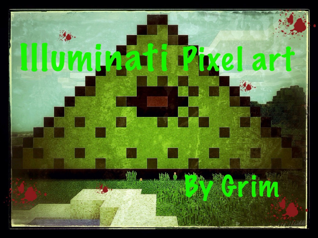 Illuminati Pixel Art Minecraft Project