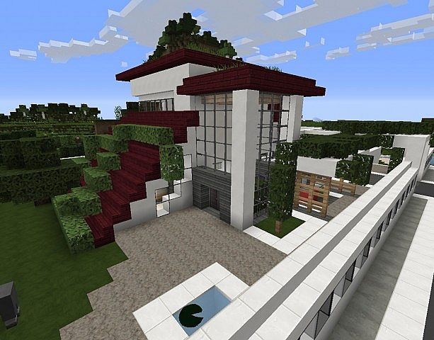 New modern living place anhäufung moderner häuser minecraft project