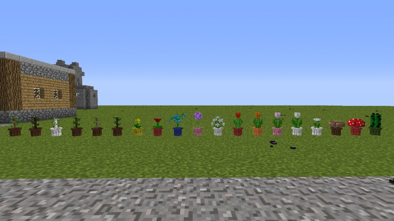 Default 3D Mod (Colored Flower Pots) Minecraft Project