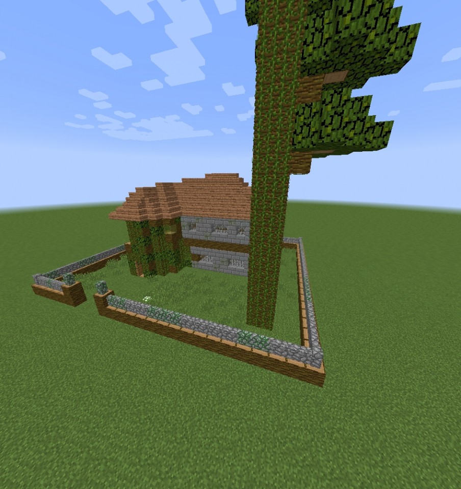 Jungle house + Market Pyramid Minecraft Project