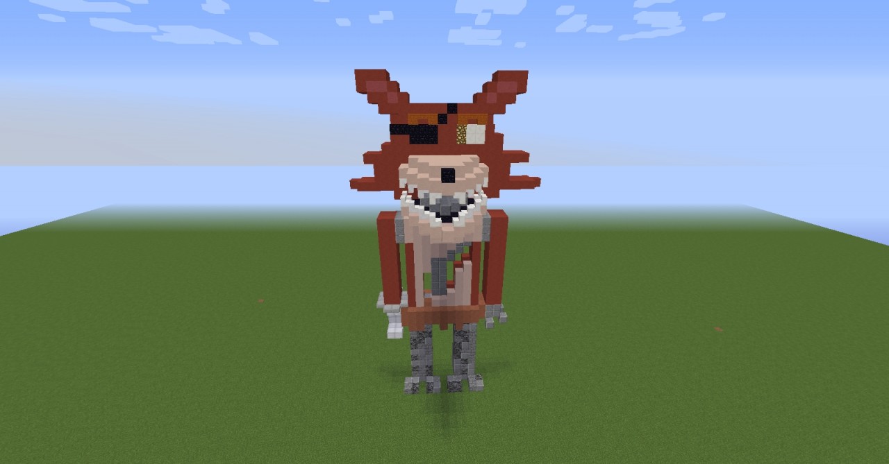 Foxy 3D Build! First Build EVAH!!! Minecraft Project