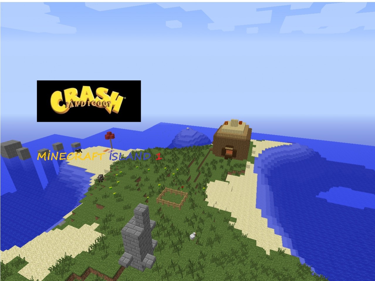 Crash Bandicoot Minecraft İsland Adventure Map 1 [1.7.2] Minecraft Project