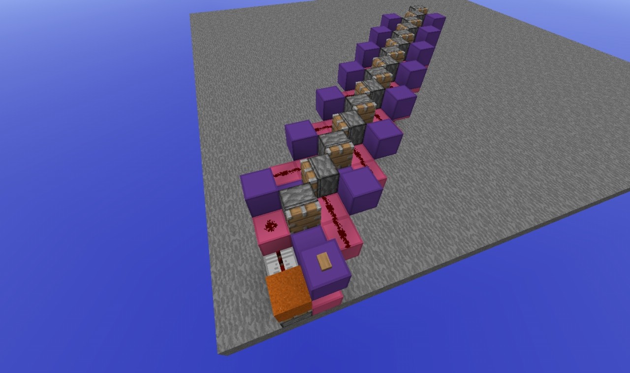 Sideways conveyor belt using 1.9 piston mechanics Minecraft Project