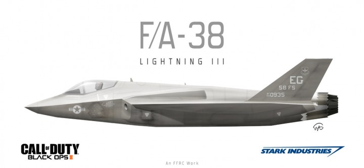 F/A-38 Fighter Jet | Black Ops II | 1:1 Scale Minecraft Project