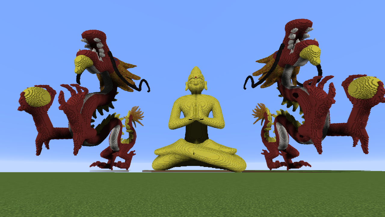 Life Sized Buddha Statue Minecraft Project