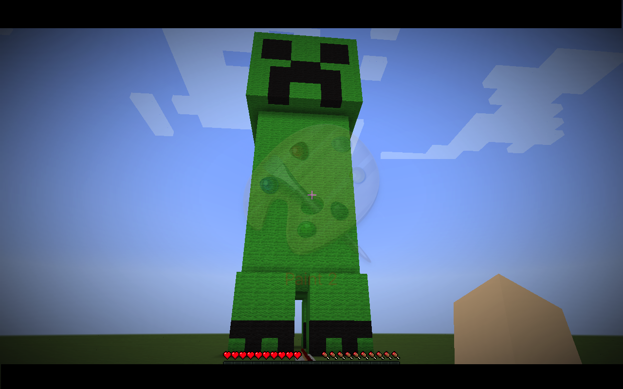 Explodable Creeper Statue Minecraft Project