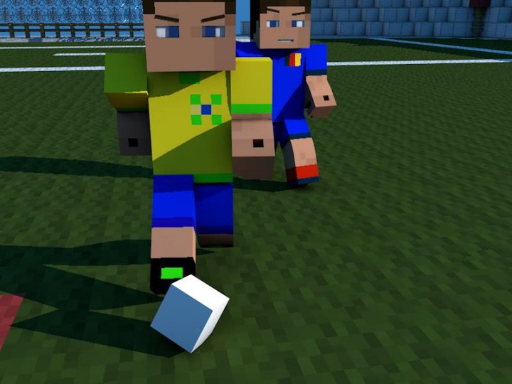 Realistic football/soccer in minecraft (one command block) Minecraft