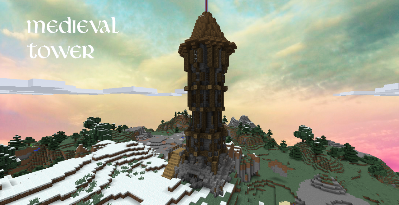 Medieval Mage's Tower Minecraft Project