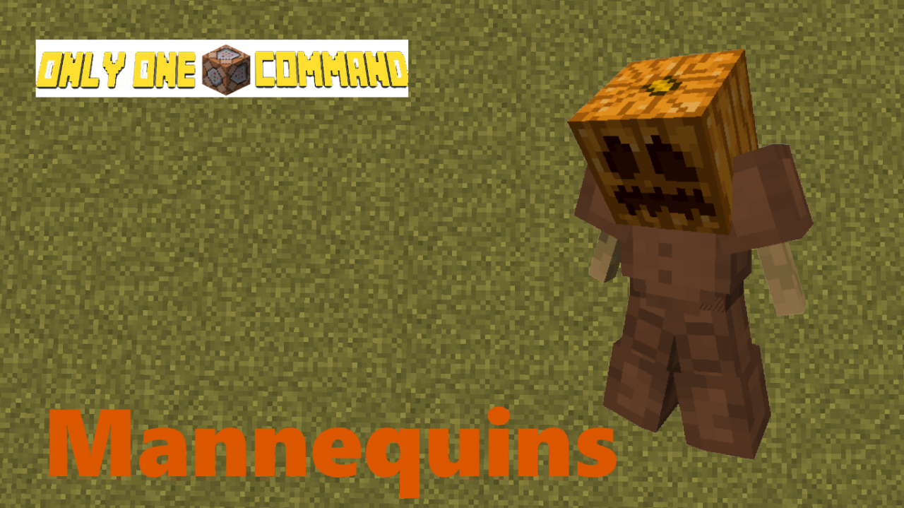 Mannequins Only One Command Minecraft Project