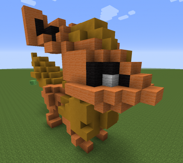 Small Flareon Statue Minecraft Project