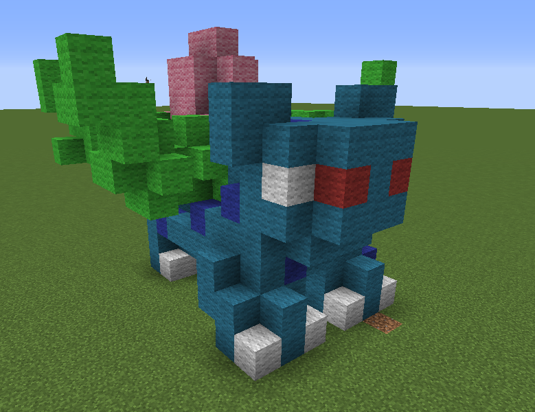Small Ivysaur Statue Minecraft Project