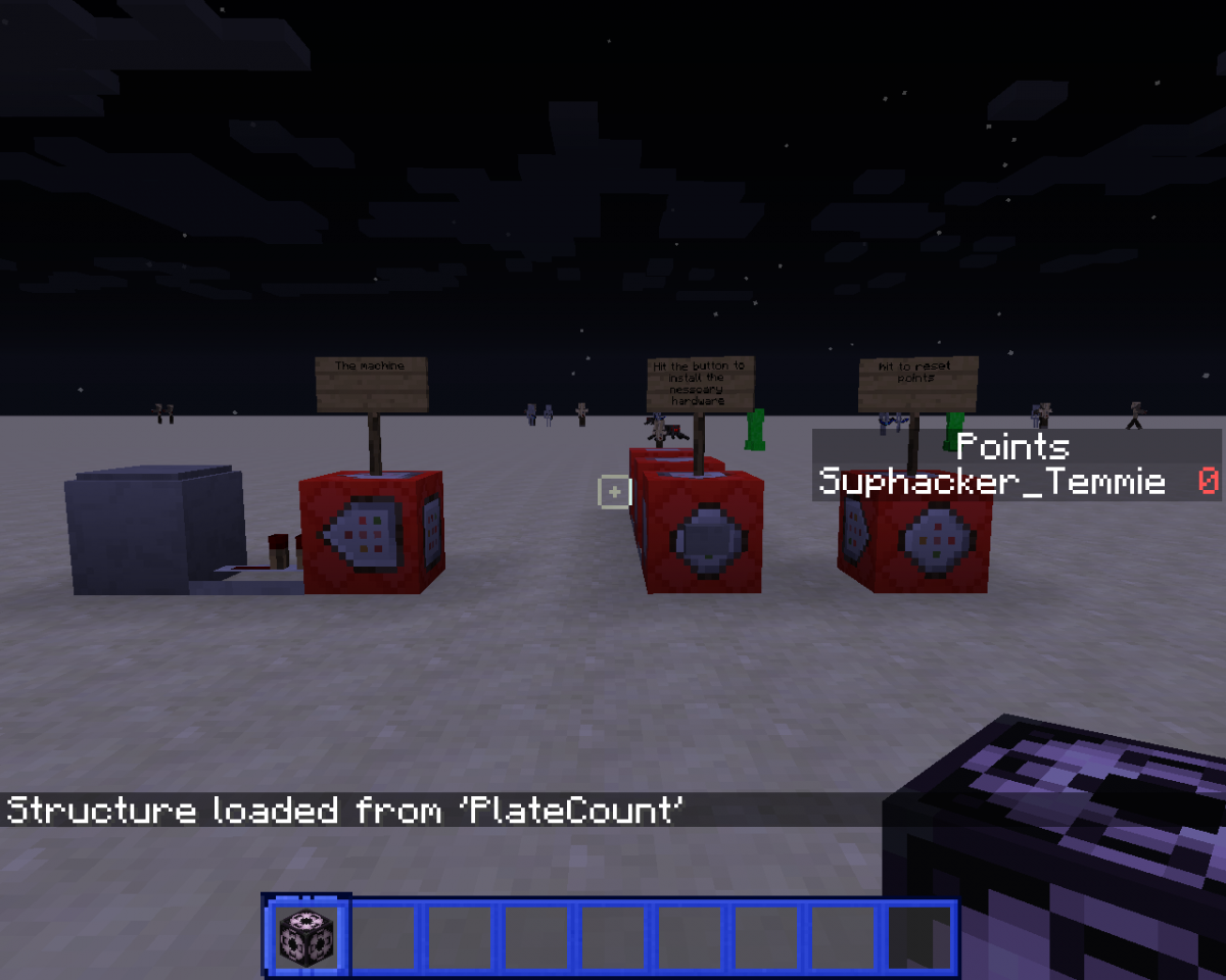 Pressure plate counter Minecraft Project