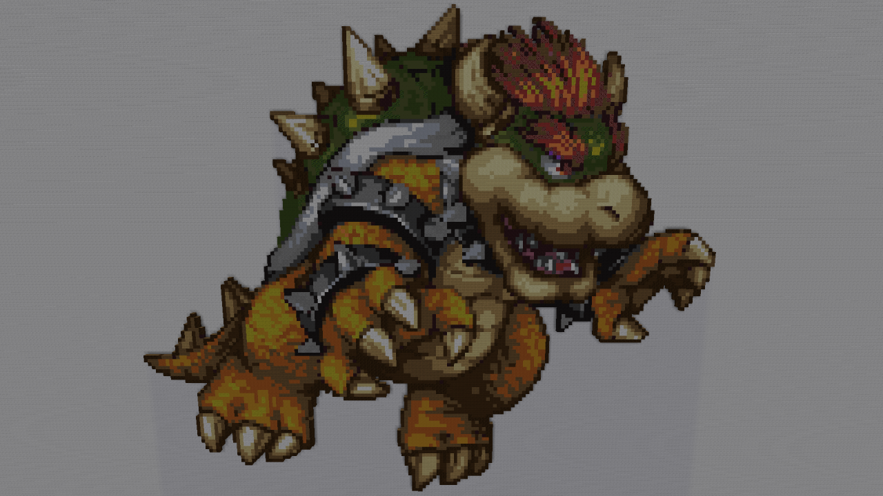 Bowser Pixel Art Minecraft Project