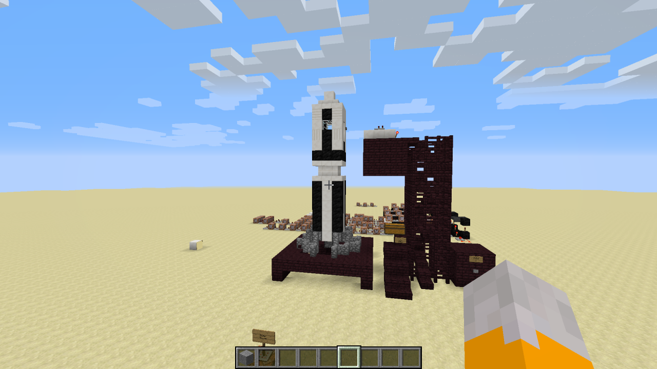 Minecraft redstone rocket V2 Minecraft Project