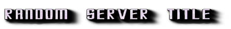 Random Server Title Random Server Title