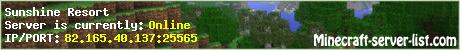 1.3.2 Sunshine Resort Server  [TOWNY] [MULTIVERSE] [WAR PLUGIN] [ECONOMY/CHESTSHOP] [MCMMO]
