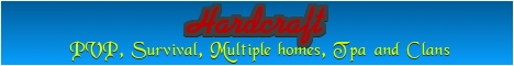 HARDCRAFT! 1.4 PVP-server | Survival fun! | Mobarena! HARDCRAFT! 1.4 PVP-server | Survival fun! | Mobarena!