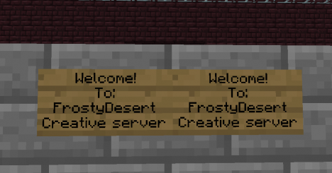 Frosty Desert Creative server Frosty Desert Creative server