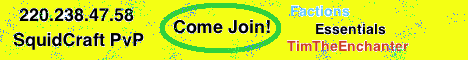SquidCraft PvP Factions SquidCraft PvP Factions