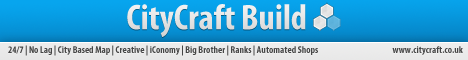 | CityCraft Build | Creative | Free Ranks | | CityCraft Build | Creative | Free Ranks |