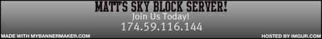 Matt\'s Skyblock Server Matt\'s Skyblock Server