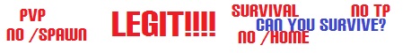 New legit server! (ip change) New legit server! (ip change)