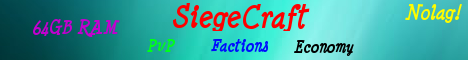 Siegecraft [Factions] [MCMMO] [100 slots]