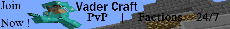 VaderCraft - PvP - Factions | join Now!