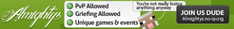 Almightys server 1.4.6 - PvP Factions McMMO Almightys server 1.4.6 - PvP Factions McMMO