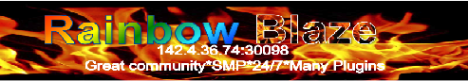 RainbowBlaze Minecraft server! RainbowBlaze Minecraft server!