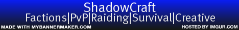 ShadowCraft|INFECTED SERVER IN MAKING|No rules in main world while server is being made ShadowCraft|INFECTED SERVER IN MAKING|No rules in main world while server is being made