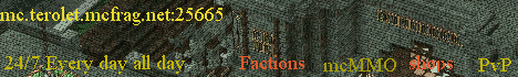 Terolet Factions || mcMMO || Auctions || 15 Kits || InstaHeal Soup || Terolet Factions || mcMMO || Auctions || 15 Kits || InstaHeal Soup ||